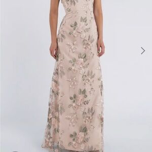 Jenny Yoo Tatum Enchanted Floral Embroidery